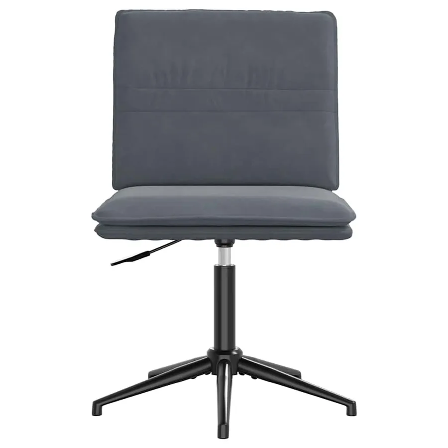Chaise à manger Gris foncé Velours - 3