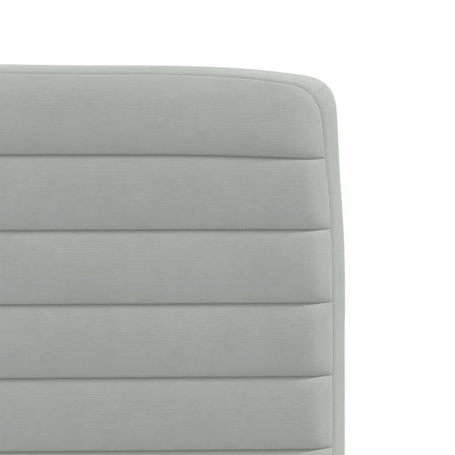 Chaises à manger lot de 6 gris clair velours - 7