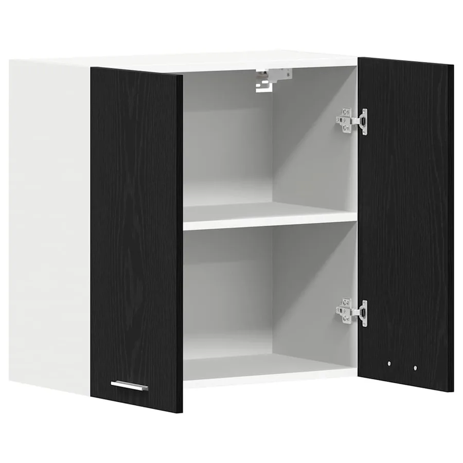 Armoire suspendue avec étagère Lyon Chêne noir 60 x 31 x 60 cm - 5