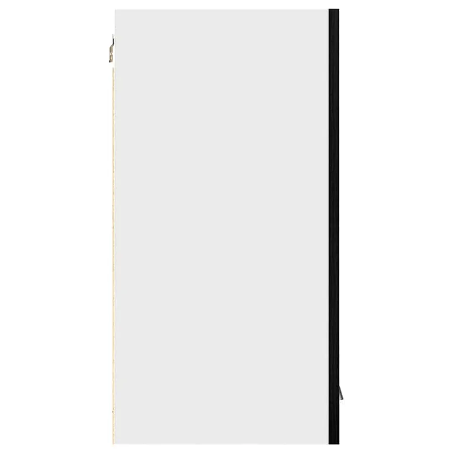 Armoire suspendue avec étagère Lyon Chêne noir 60 x 31 x 60 cm - 7