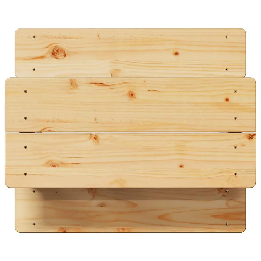Table et bancs pour enfants IRUN blanc 90x79,5x50cm bois massif - 6