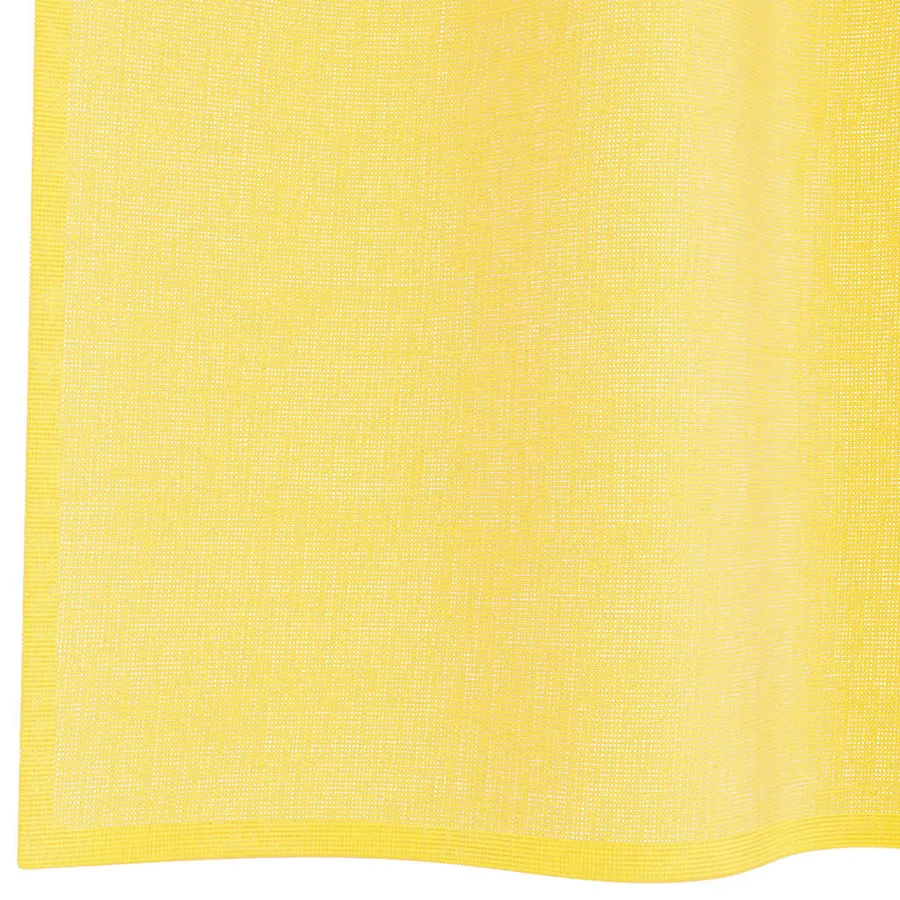 Rideaux en voile avec boucles 2 pcs jaune 140x245 cm - 6