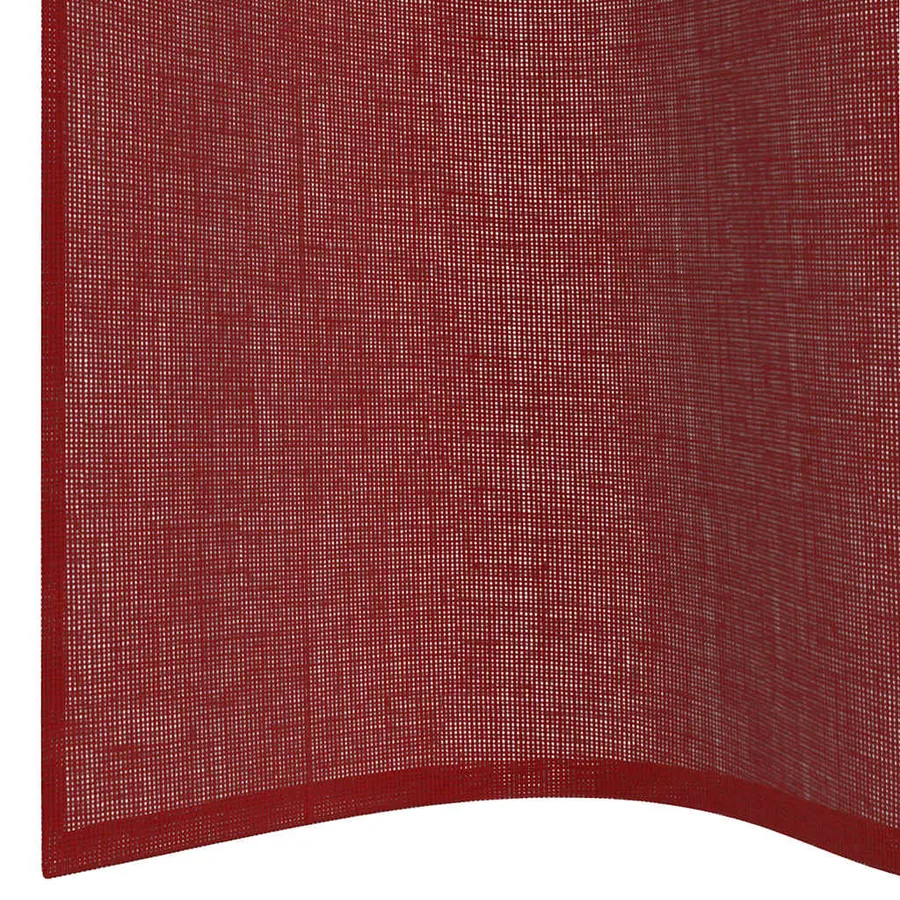 Rideaux en voile avec œillets 2 pcs rouge bordeaux - 6