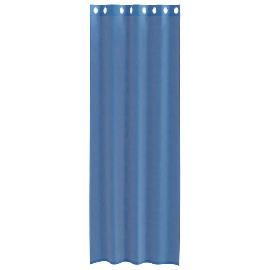 Rideaux en voile avec œillets 2 pcs bleu royal - 4