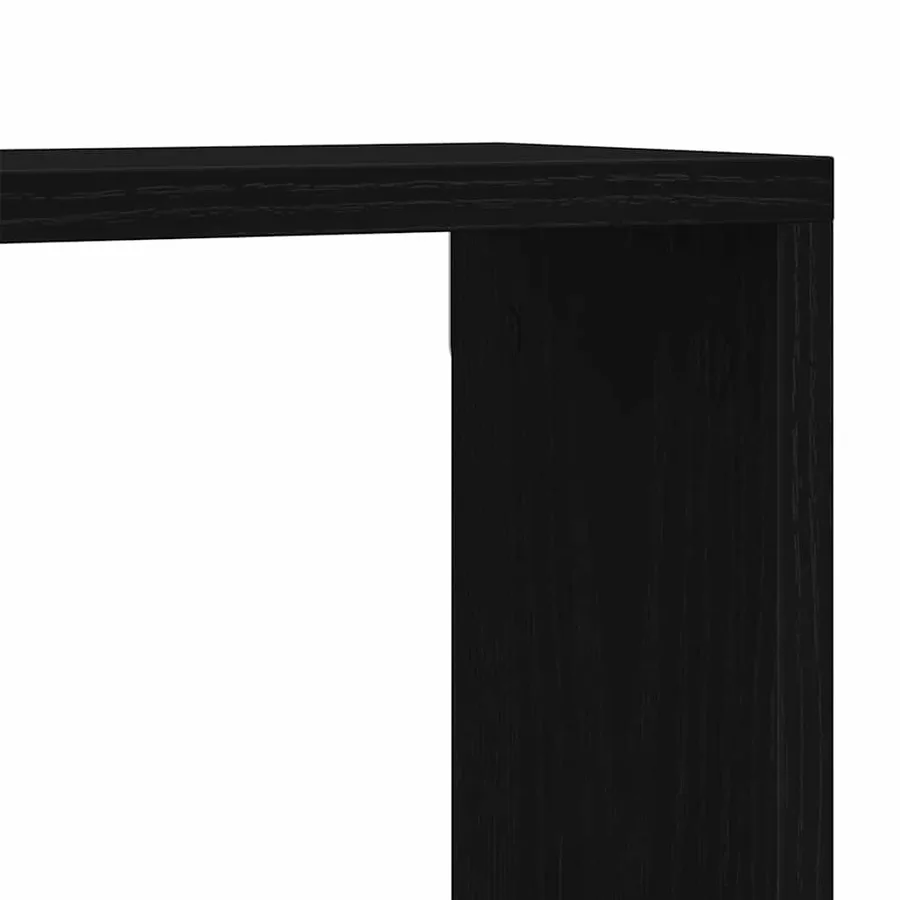 Étagères Murales avec étagère 2 pcs Chêne noir 80 x 15 x 26 cm - 10