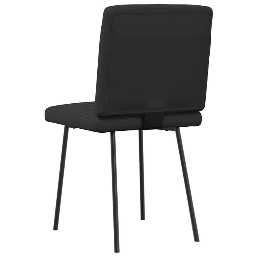 Chaises à manger lot de 2 noir similicuir - 6