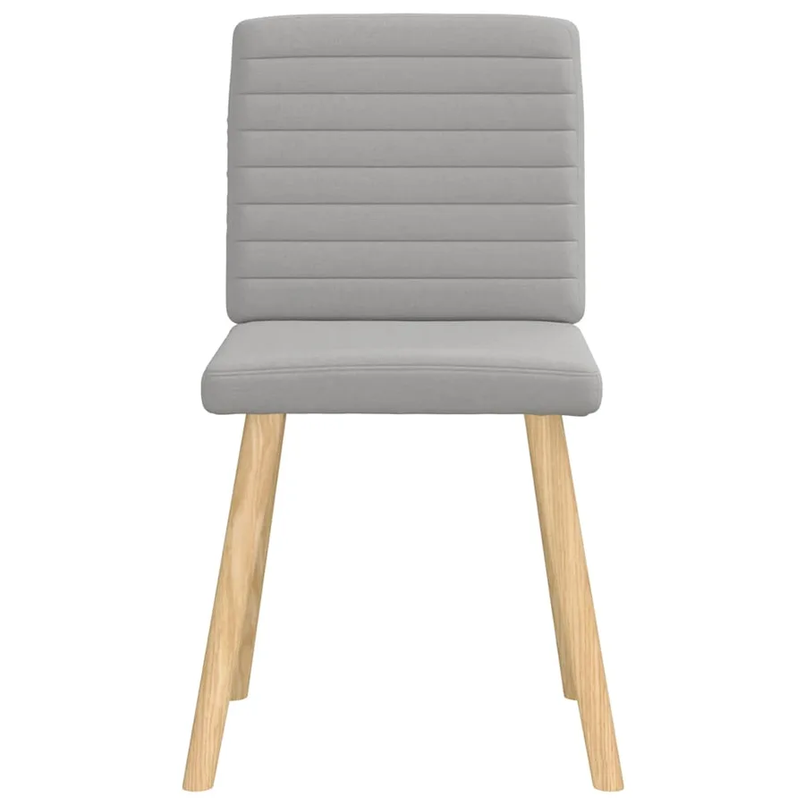 Chaises à manger lot de 6 gris nuage tissu - 4