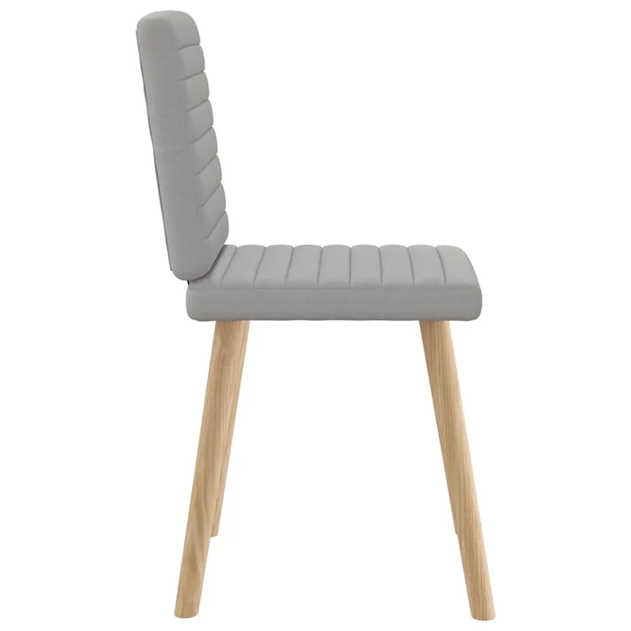 Chaises à manger lot de 6 gris nuage tissu - 5