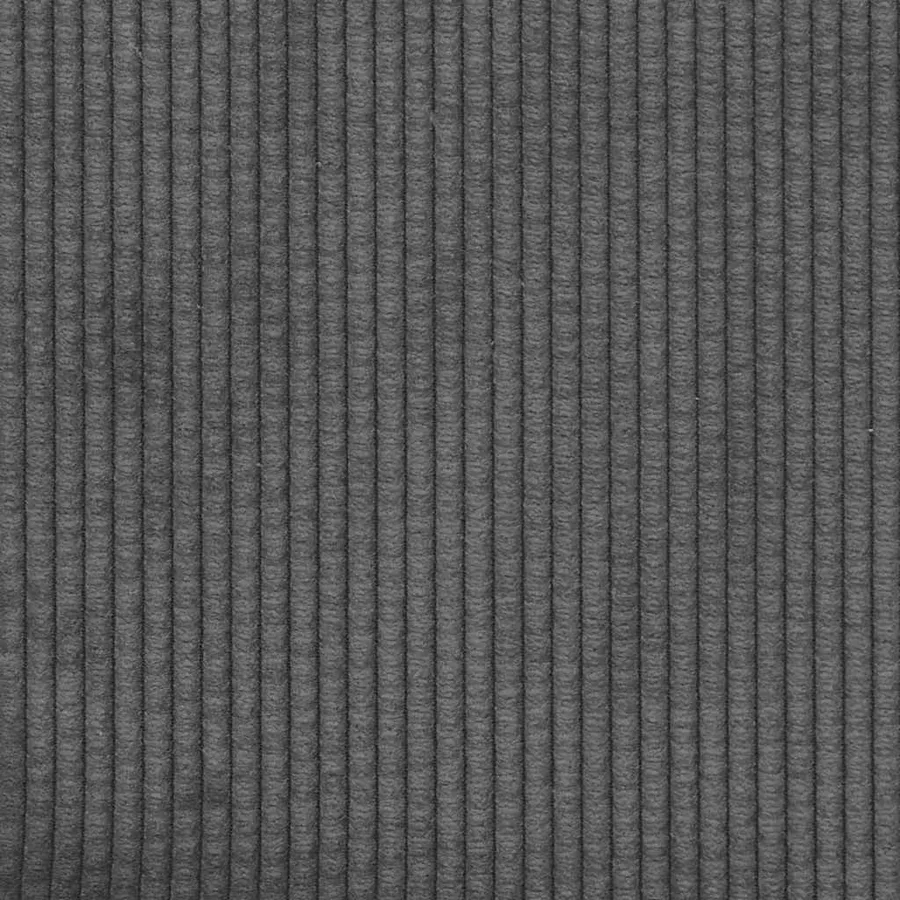 Canapé-chaise accoudoirs gris foncé 54 cm tissu velours côtelé - 7