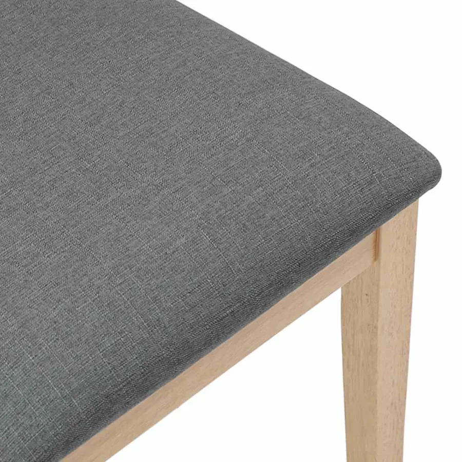 Chaises à manger coussins 2 pcs bois massif caoutchouc - 8