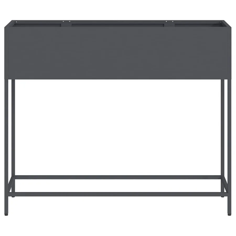 Bac de jardin surélevé Anthracite 100 x 26 x 82 cm Acier - 5