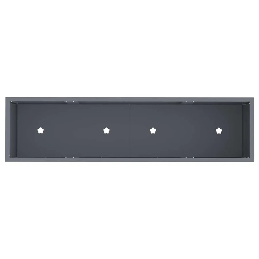 Bac de jardin surélevé Anthracite 100 x 26 x 82 cm Acier - 7