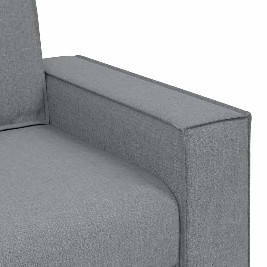 Canapé 2 places Gris clair 160x78x84 cm Tissu - 7