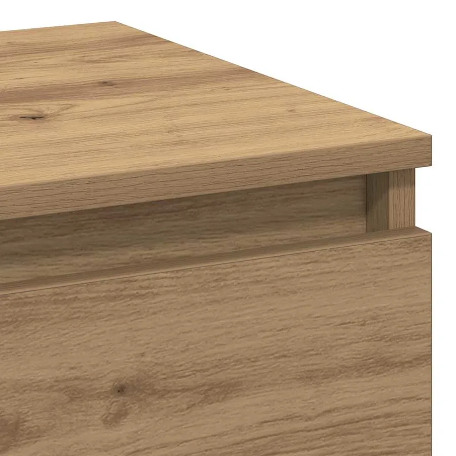 Cabinet de chevet 2 pc Chêne artisanal 40 x 35 x 50 cm - 9