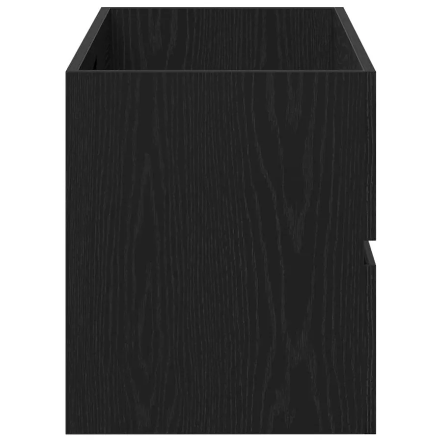 Armoire d'évier chêne noir 100x38,5x45 cm bois d'ingénierie - 7