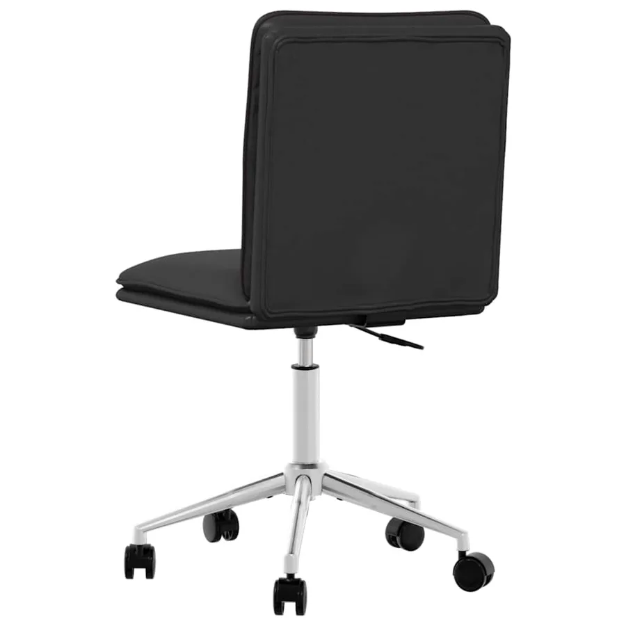 Chaise de salle à manger Noir Similicuir - 5
