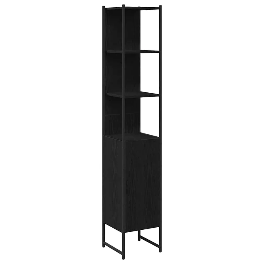 Ensemble de mobilier de salle de bain 4 pcs Chêne noir - 5