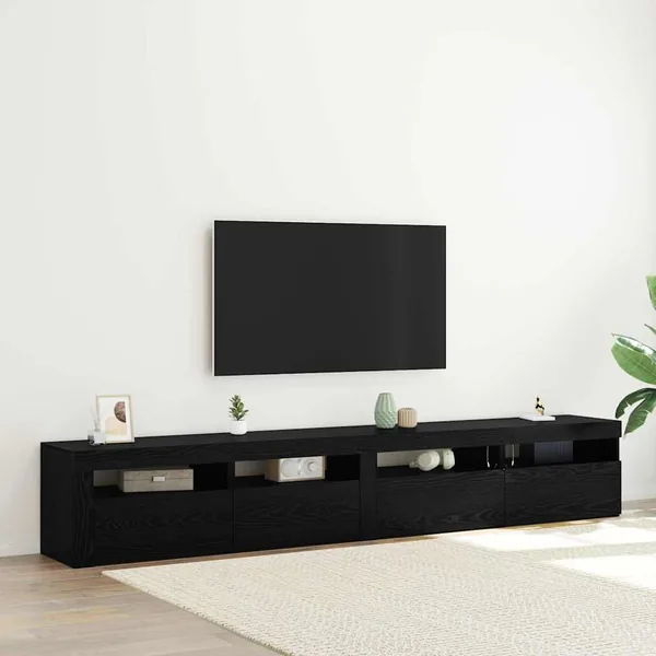 Ensemble meuble TV 3 pcs Chêne noir 240 x 35 x 40 cm