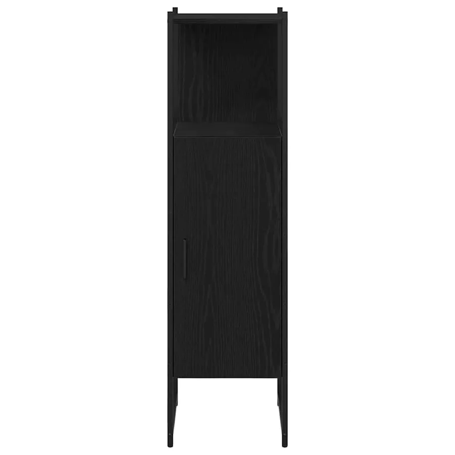 Ensemble de mobilier de salle de bain avec étagère 4 pcs Noir - 9