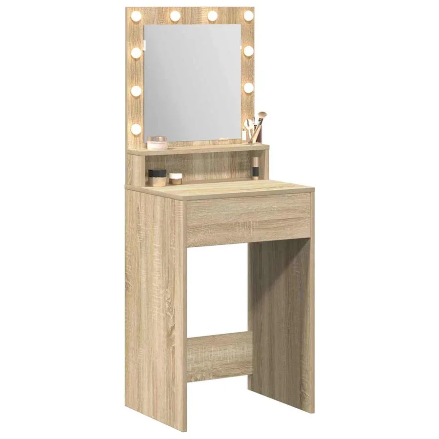 Table de Toilette avec étagère Chêne Sonoma 50 x 41 x 135 cm - 3