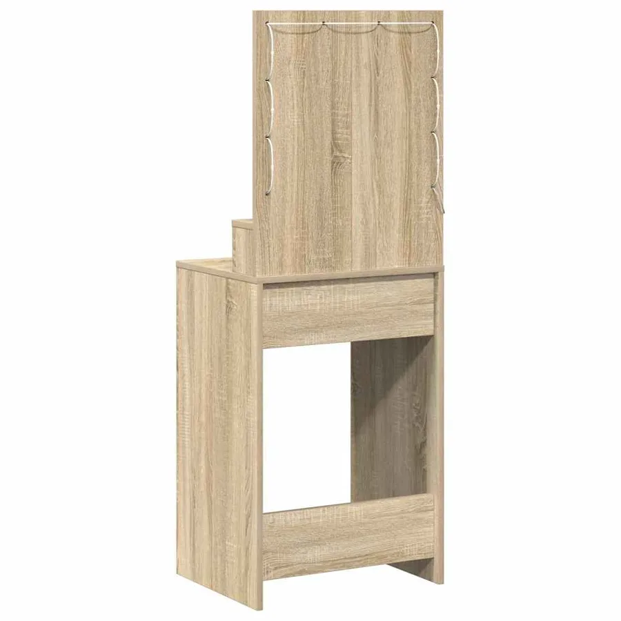 Table de Toilette avec étagère Chêne Sonoma 50 x 41 x 135 cm - 6