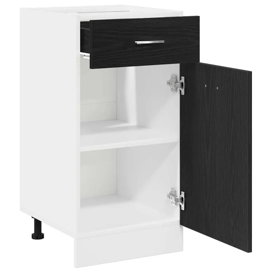 Armoire suspendue avec tiroir Chêne noir 40 x 46 x 81,5 cm - 5