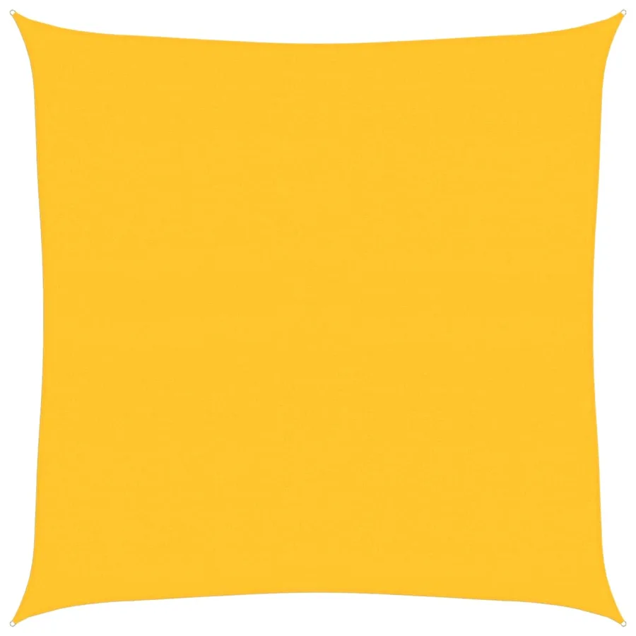 Voile d'ombrage 160 g/m² carré jaune 7x7 m PEHD - 2