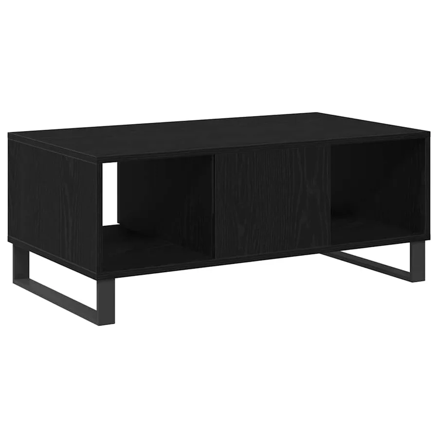 Table basse Chêne noir 90 x 50 x 36.5 cm Bois d'ingénierie - 6