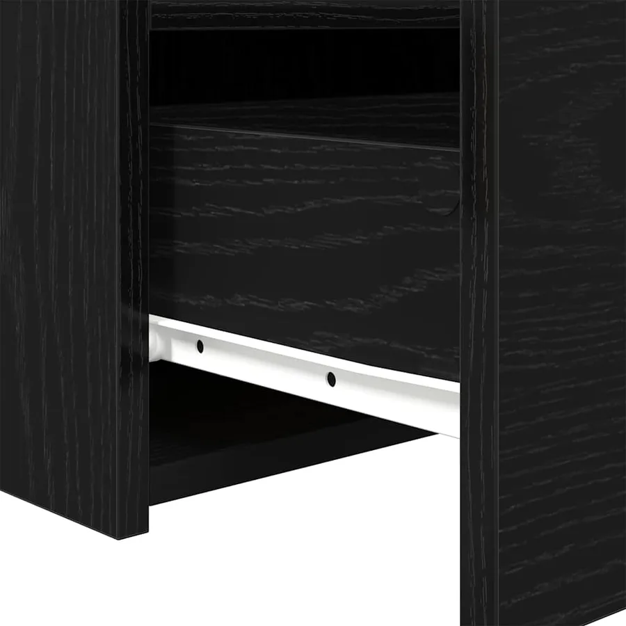 Cabinet de chevet avec tiroir 2 pcs Chêne noir 50 x 40 x 45 cm - 11