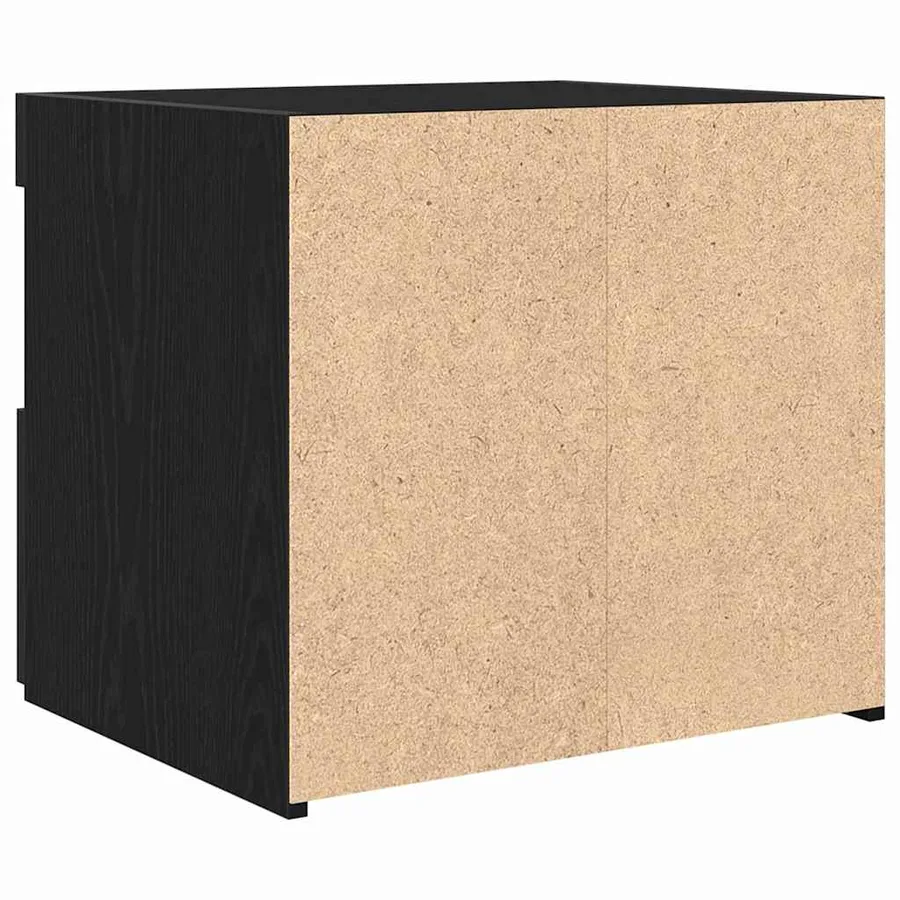 Cabinet de chevet avec tiroir 2 pcs Chêne noir 50 x 40 x 45 cm - 8