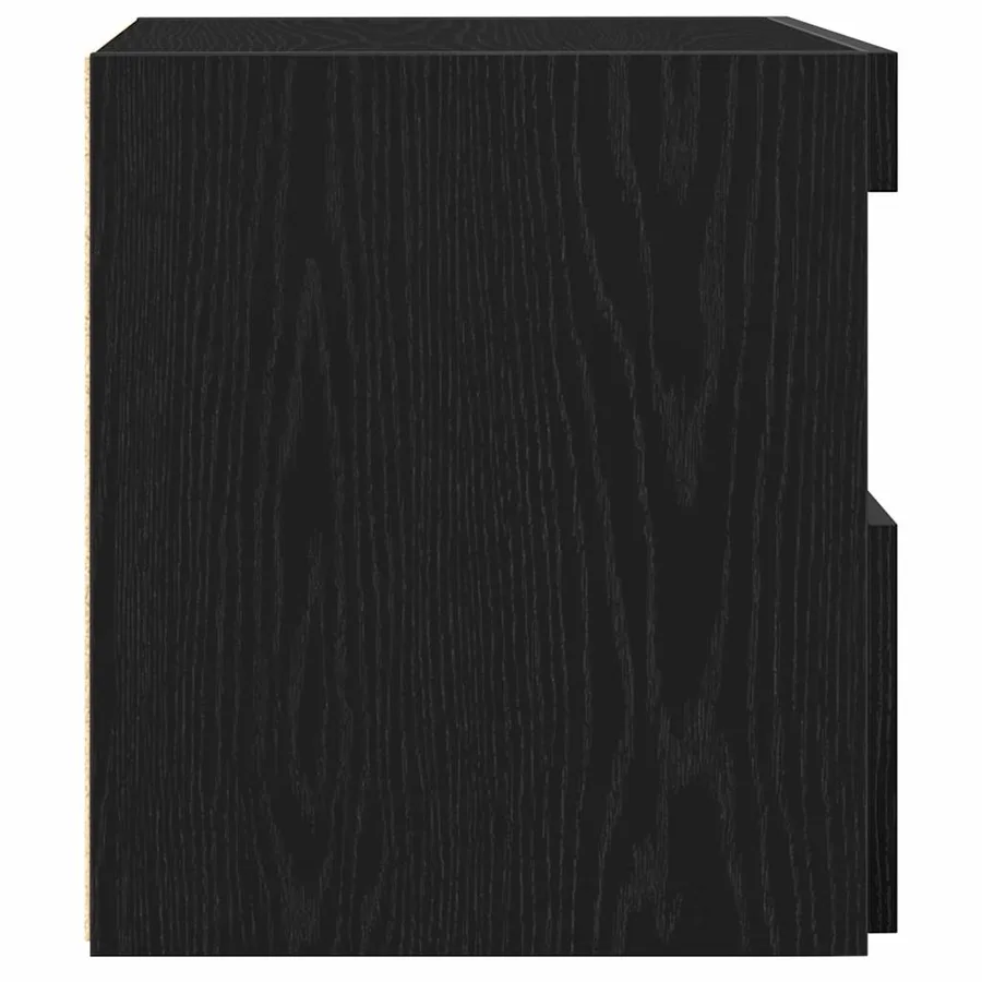 Cabinet de chevet avec tiroir 2 pcs Chêne noir 50 x 40 x 45 cm - 9