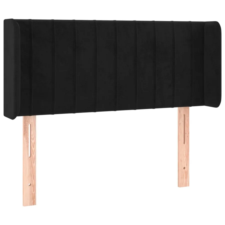 Tête de lit à LED Noir 83x16x78/88 cm Velours - 3