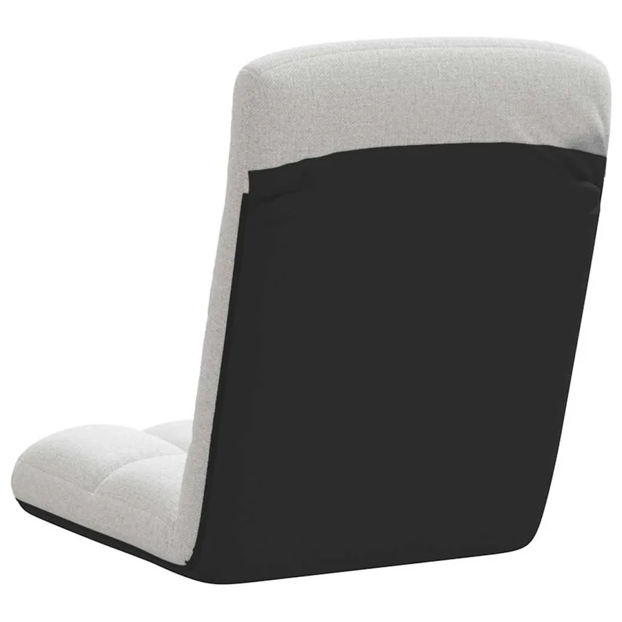 Chaise de sol pliante Gris nuage 71x51x62 cm tissu - 6