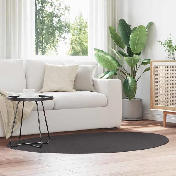 Tapis de surface HUARTE Anthracite 120 x 170 cm Polyester