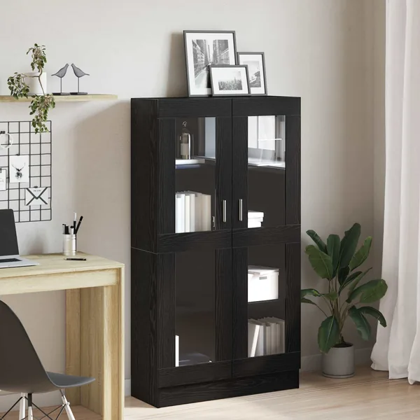 Bibliothèque Chêne noir 82,5 x 30,5 x 150 cm Bois d'ingénierie