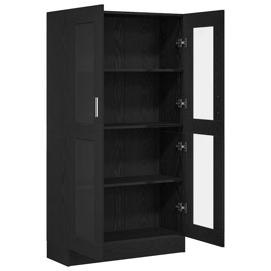 Bibliothèque Chêne noir 82,5 x 30,5 x 150 cm Bois d'ingénierie - 5
