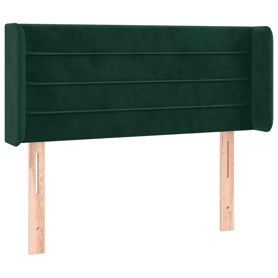 Tête de lit à LED Vert foncé 93x16x78/88 cm Velours - 3