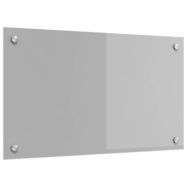Crédence de cuisine Gris clair 70 x 40 cm verre trempé