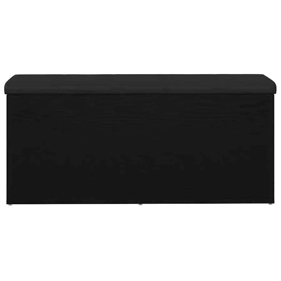Banc de rangement Chêne noir 102 x 42 x 45 cm Bois d'ingénierie - 6