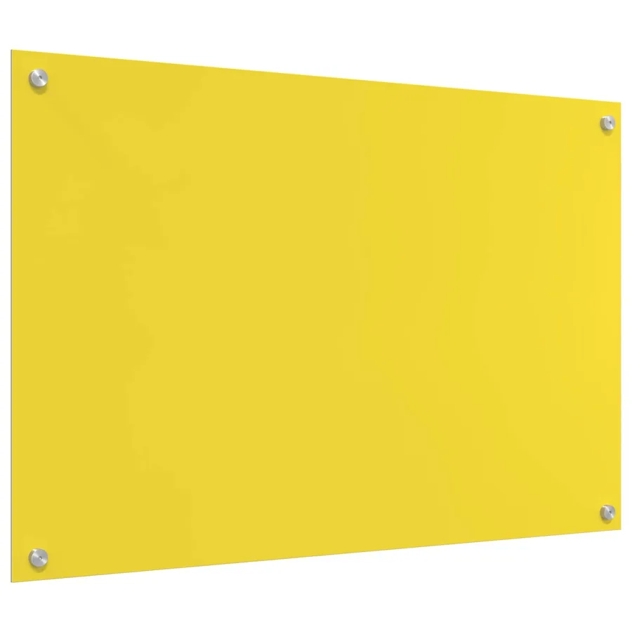 Crédence de cuisine Jaune 90 x 60 cm verre trempé - 4