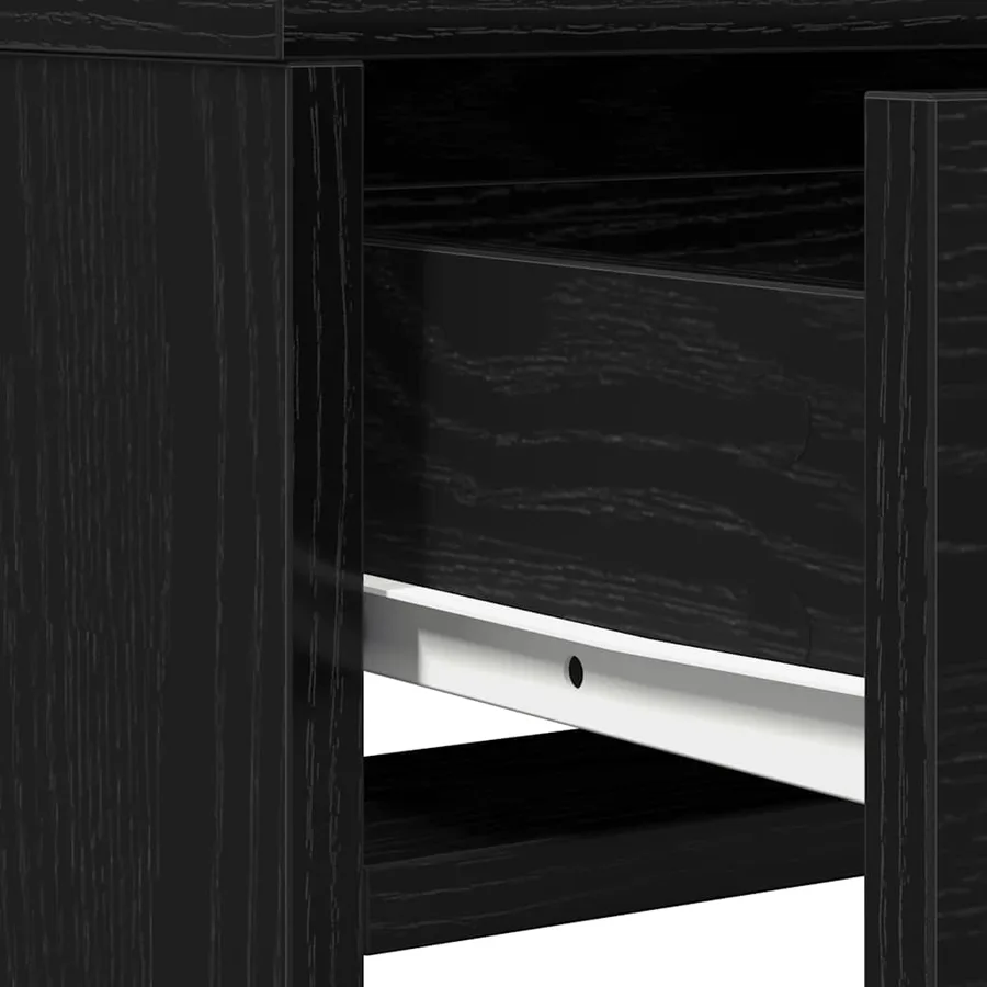 Table de Toilette Chêne noir 50 x 41 x 135 cm Bois d'ingénierie - 10