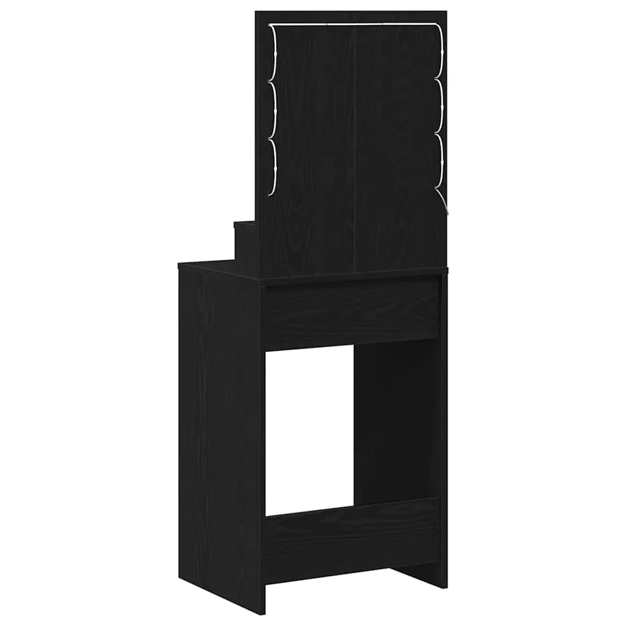 Table de Toilette Chêne noir 50 x 41 x 135 cm Bois d'ingénierie - 7
