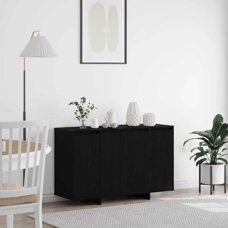 Buffet Chêne noir 120 x 41 x 75 cm Bois d'ingénierie