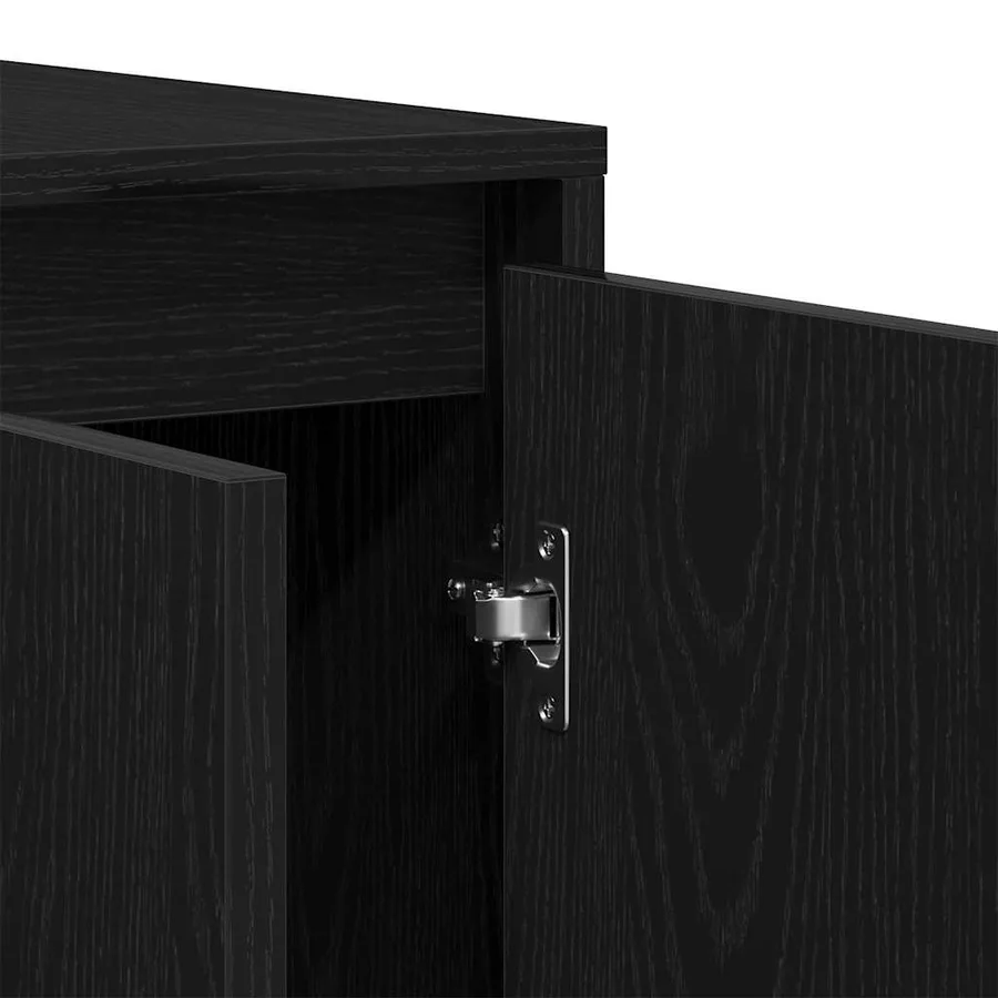 Buffet Chêne noir 120 x 41 x 75 cm Bois d'ingénierie - 10
