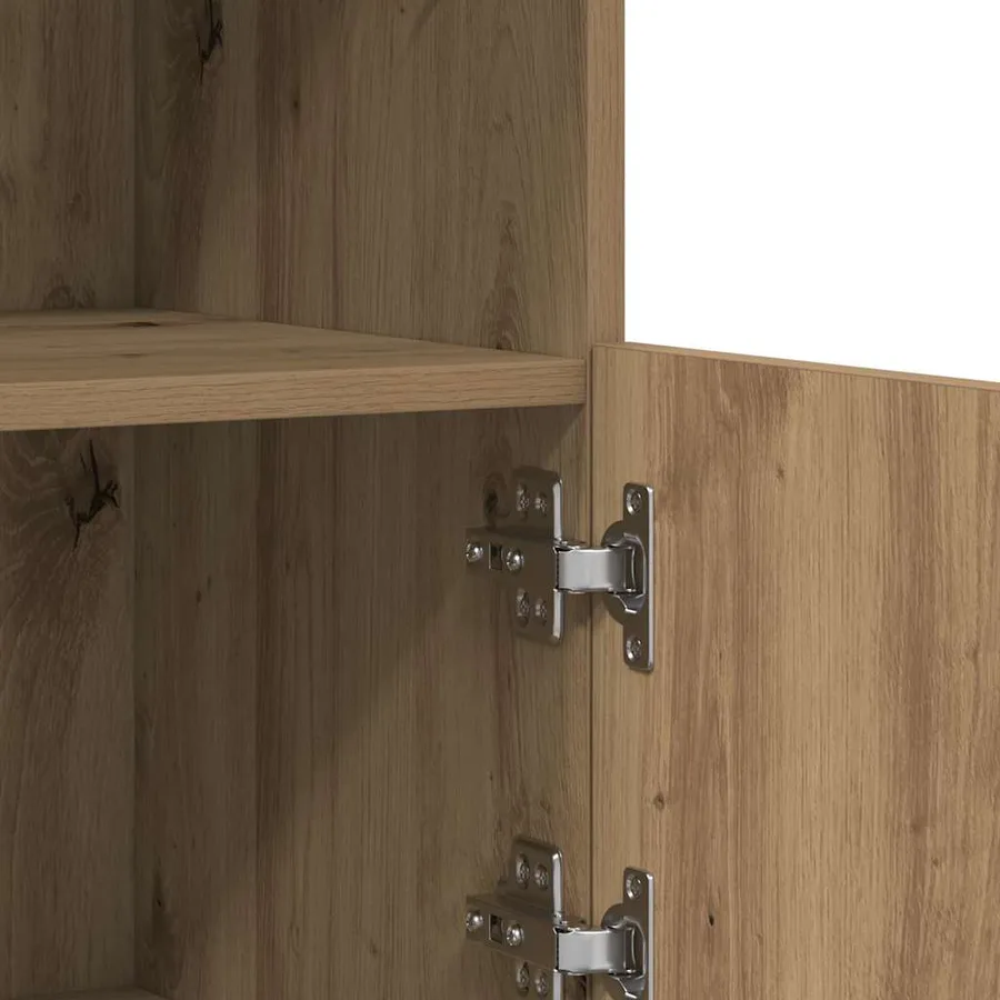 Buffet LED Marron 81 x 37 x 66,5 cm Bois d'ingénierie - 10
