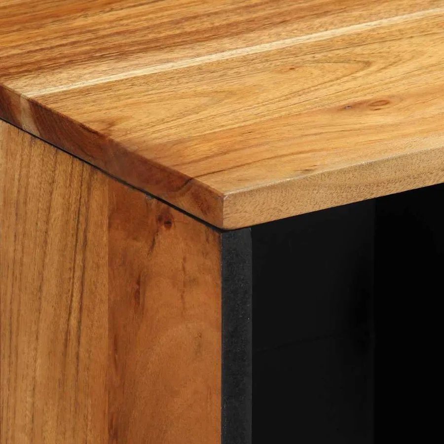 Buffet avec porte Marron 80 x 33 x 75 cm Bois de mangue massif - 6