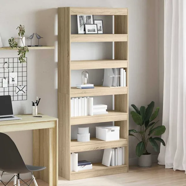 Bibliothèque Chêne Sonoma 80 x 30 x 198 cm Bois d'ingénierie
