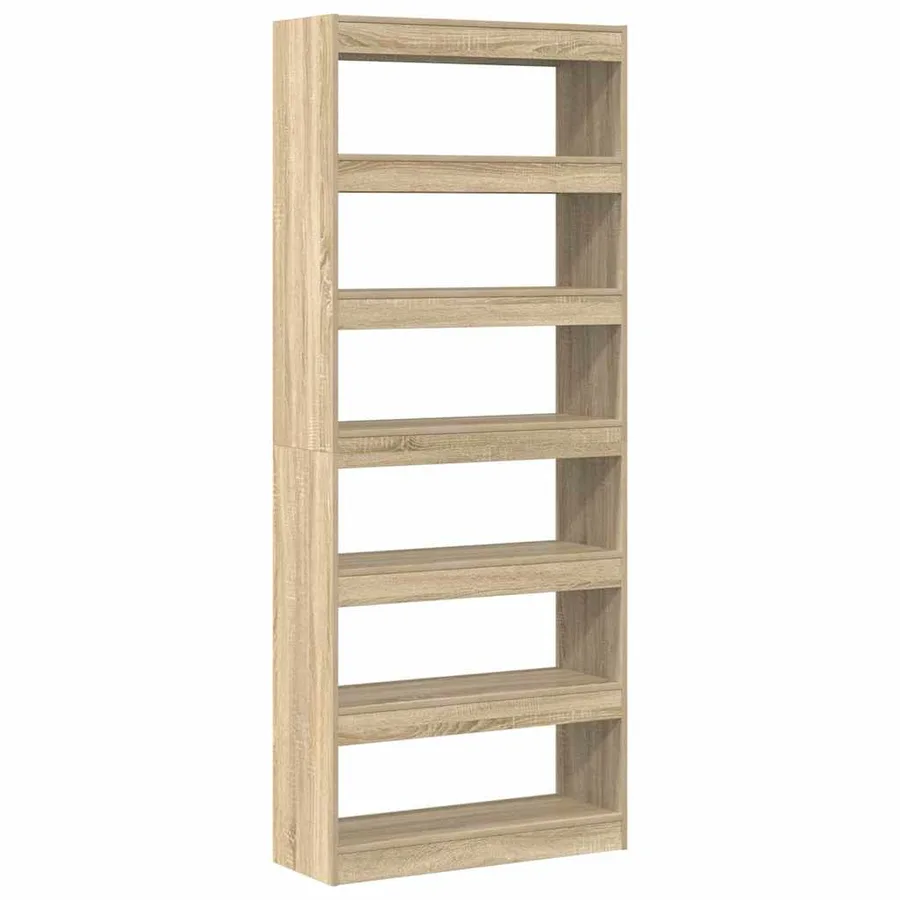 Bibliothèque Chêne Sonoma 80 x 30 x 198 cm Bois d'ingénierie - 2