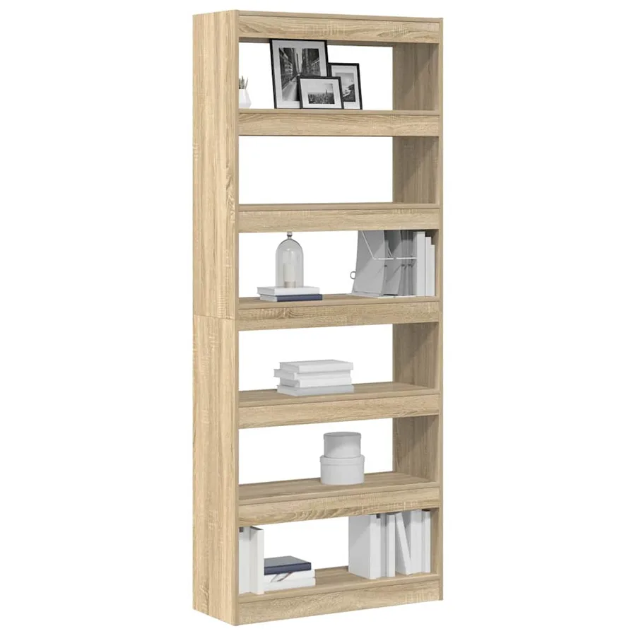 Bibliothèque Chêne Sonoma 80 x 30 x 198 cm Bois d'ingénierie - 3