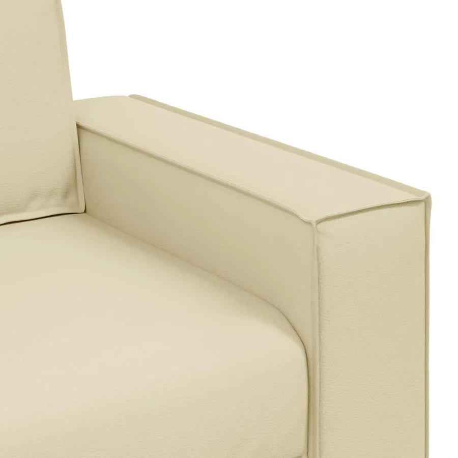 Canapé deux places Crème 160 cm Simili cuir - 7